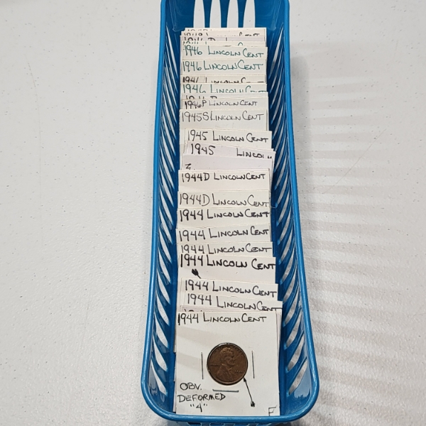 Lot of 33 Assorted Lincoln Wheat Cents - 1940's - Various Conditions & Errors - Face Value: $0.33