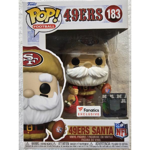 Funko Pop! Football #183 - SF 49ers Santa - NFL Licensed - Fanatics Exclusive Edition
