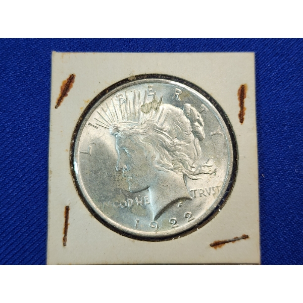 1922 Silver Peace Dollar - 90% Silver U.S. Dollar