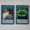 Image 3 : Three Assorted Holo Magic Yu-Gi-Oh Trading Cards!