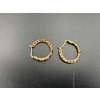 Image 3 : Gorgeous Sterling Earrings with Dark Blue and Clear Intricate Details - 4.9 Grams