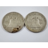 Image 3 : Two 90% Silver United States Franklin Half Dollars ~ 1960-D & 1962-D ~ $1.00 Face Value