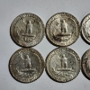 Image 6 : Eight Assorted 1964 United States Washington 90% Silver Quarters ~ $2.00 Face Value