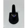 Image 2 : Stunning 14k Gold Tanzanite and Diamond Ring -3.6 Grams - Size 6.5 
