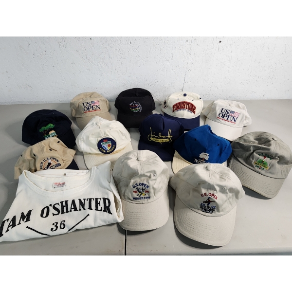 Vintage Local Caddy Shirt Tam O'Shanter & 12 Golf-Theme Hats