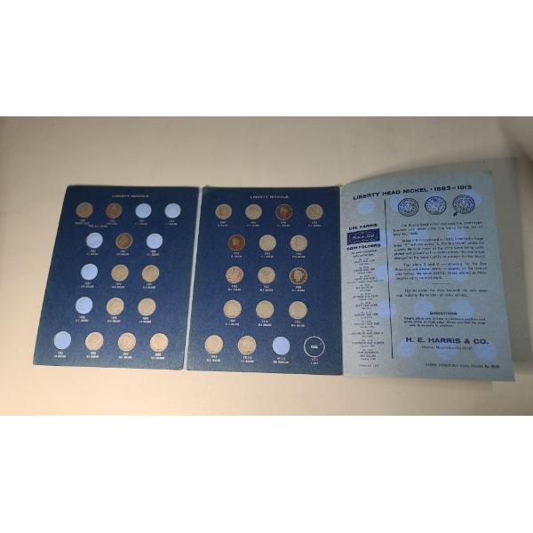 1883-1913 Honor-Bilt Liberty Head Nickel Collection Book  Face Value: $1.25