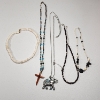 Image 1 : Assorted Fashion Necklaces: Elephant, Cross, Shell Beaded-Style 