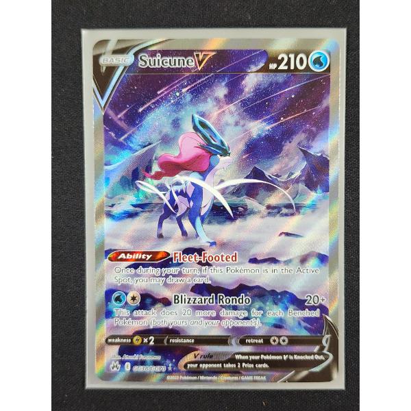 Suicune V GG38/GG70 Holo Illustration Rare Pokemon Trading Card