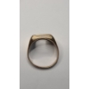 Image 5 : Vintage Men's 10K Yellow Gold Signet Ring With Empty Bezel - Size 11 - Weight: 7.2g