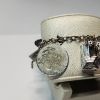 Image 2 : Sterling Silver & Silver-Tone Charm Bracelet: Assorted Charms, Some Sterling - See Photos TW: 39.0g