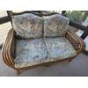 Image 1 : *Pick Up At Mantua Home-No Shipping Available* Beautiful Classic 56Lx34h Wicker Rattan Love Seat Wit