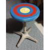 Image 2 : Unique Photographers Studio Stool - Adjustable From 18 1/2 to 27 1/2 In To The Seat  Exc Working Con