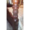 Image 5 : Exceptional Mahogany 4 Post Victorian Carved Queen Bed, Head & Foot - Mattress Included