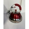 Image 2 : Red Member's Mark Tea Kettle 2.7 Qt - Stainless Steel - United Dairy Farmers Crate