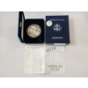 Image 1 : 2001-W American Silver Eagle Proof $1 Coin 1 oz .999 Fine Silver w/ OGP Box & COA