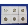 Image 7 : 6 Assorted Years Silver Mercury Dimes FV: $0.60