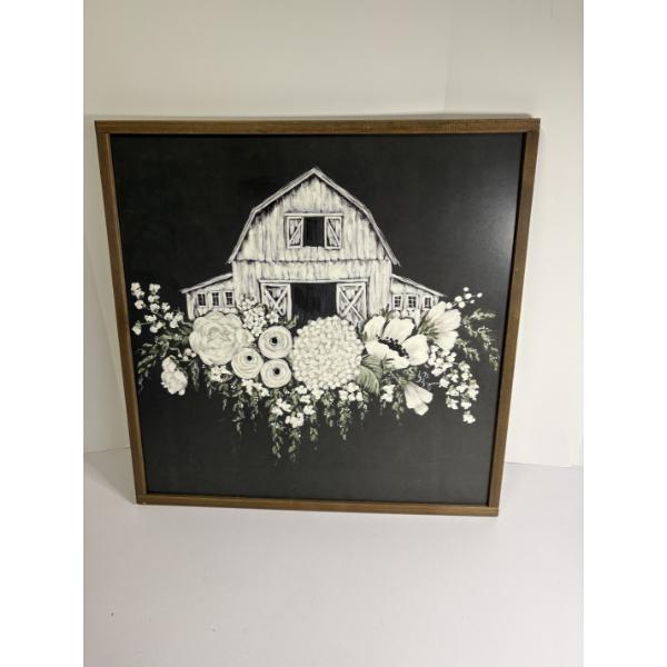 Barn Wall Hanging Photo Frame - Hollihocks Wall Decor - Holli Huyser 2021