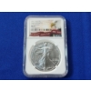 Image 1 : 2021 Silver American Eagle NGC MS70 Eagle Landing T-2 First Releases - 1 oz Fine Silver