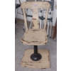 Image 1 : Vintage Small Ice Cream Shoppe Stool / Chair Mounted On Platform