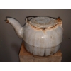 Image 5 : Antique Cast Iron Porcelain Enamel Tea Pot "Wrought Iron Range Co. St. Louis'"  RARE