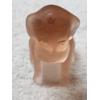 Image 1 : Vintage Uranium Degenhart Art Glass Figurine - Frosted Pink