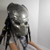 Image 3 : Sci-Fi Predator Cosplay Mask Set With Deluxe Latex Bio-Mask And Removable Silver Bio-Helmet