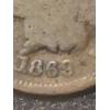 Image 5 : 1869 / 69 Indian Head Cent - HTF coin - See Pics