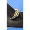 Image 2 : 14K Gold Cluster Ring With Blue Sapphires & Diamonds - Size 8 - Weight: 5.5g