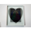 Image 2 : Glass Photo Frame with Heart and Colorized Dancing Figures