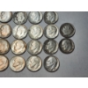 Image 5 : Lot of 22 Assorted Year Silver Roosevelt Dimes FV: $2.20