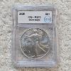 Image 1 : ICG MS70 Graded 2025 .999 Fine Silver 1oz. Eagle AFV $1.00