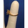 Image 6 : 10K Gold Ring With Emeralds & 10K Gold Open Setting Ring With Clear Stones -Total Weight: 3.5g
