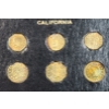 Image 3 : Display Case of 6 California Gold Souvenir Tokens