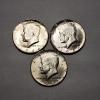 Image 1 : x3 SILVER Kennedy Half Dollars: (2) 90% Silver 1964 & (1) 40% Silver 1969 - FV: $1.50