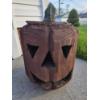 Image 3 : PICKUP IN CANTON - Heavy Carved Wood Lighted Jack O Lantern  