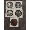 Image 1 : 5 - United States Silver Half Dollar - High Grade Coins - $2.50 Face value