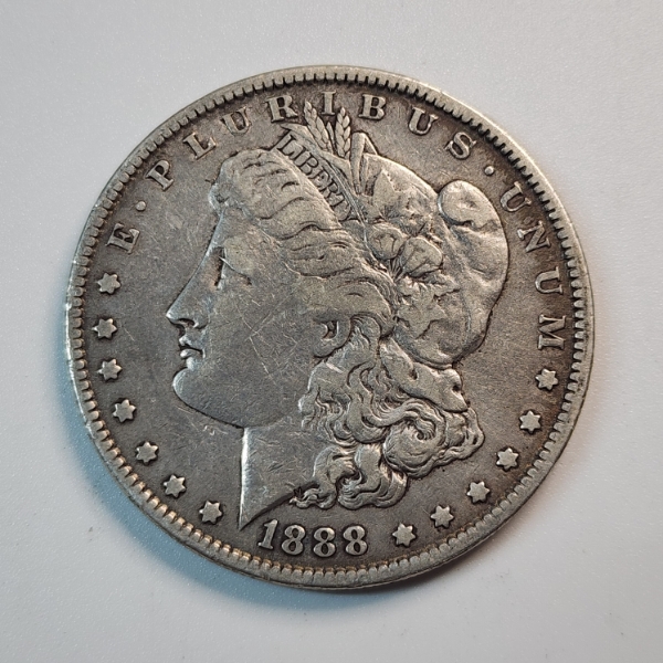 1888 Morgan Silver Dollar - 90% Silver United States Coin 