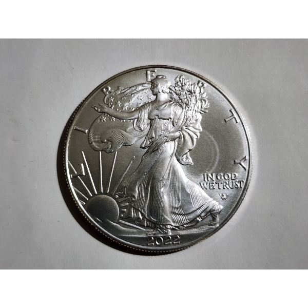 2022 American Eagle 1 Oz Fine Silver Round 