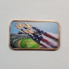 Image 1 : America's 250th Anniversary Baseball Flyover Colorized 1 AVDP oz .999 Fine Copper Bar