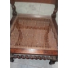 Image 11 : Important Antique Intricately Worked Tall Cane Seat & Backed Wooden Arm Chair 2nd of 2 Offered 