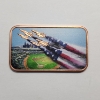 Image 2 : America's 250th Anniversary Baseball Flyover Colorized 1 AVDP oz .999 Fine Copper Bar