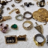Image 12 : Nice Assortment of Vintage Fashion Jewelry Including Many Rings, Necklaces & Pins!