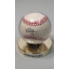 Image 1 : Autographed Mark McGuire Rawlings Baseball In Display Stand