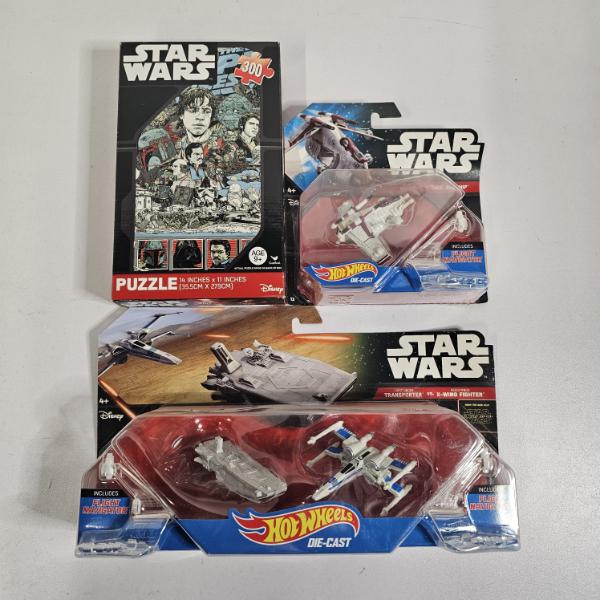 Star Wars Lot ft. Hot Wheels Figures and 300pc Jigsaw Puzzle  
