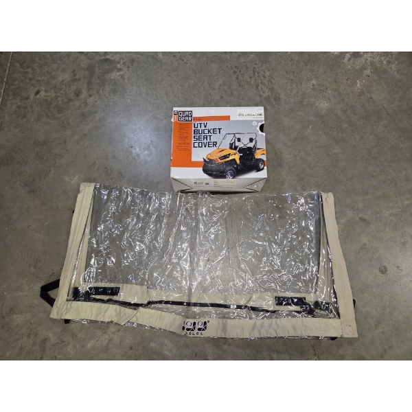 New! Camo UTV Seat Covers & Plastic Window