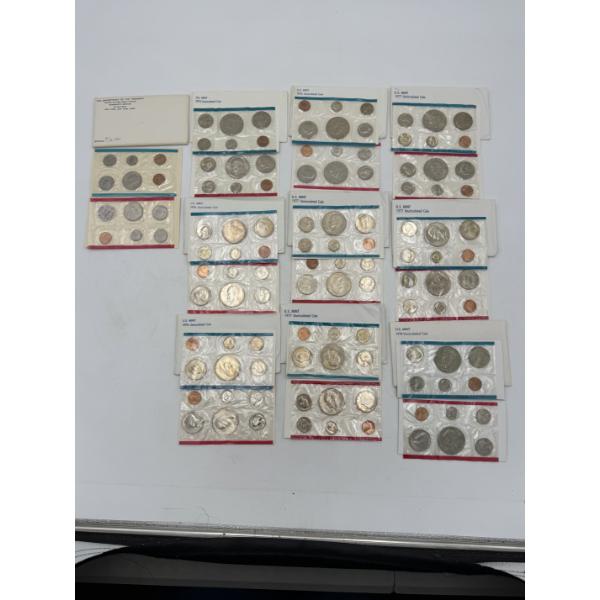 Lot of Assorted UC Coin Sets