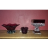 Image 1 : Louisville Home Pickup - Vintage Art Glass Ruby Group - Fenton / Indiana Glass - See Pics