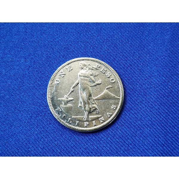 1907-S Philippines United States One Peso Silver Coin ASW: 0.5144 oz 