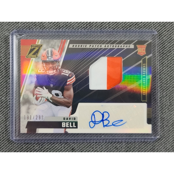 2022 Panini No.232 David Bell Autographed Rookie Patch Trading Card NUMBERED 191/299