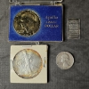 Image 1 : 3 Coins incl 1993 American Silver Eagle and a 5g TW Silver Bar